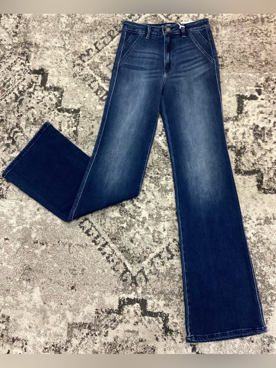 KanCan Denim - KanCan Dark Blue Wide Leg Flare Jeans KC9248D